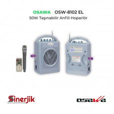 Osawa OSW-8102E / Portatif Taşınabilir Anfi El Mikrofonlu